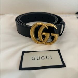 Gucci GG Marymount belt size 90.  Guaranteed authentic